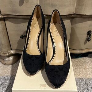 Coach Black Heels
